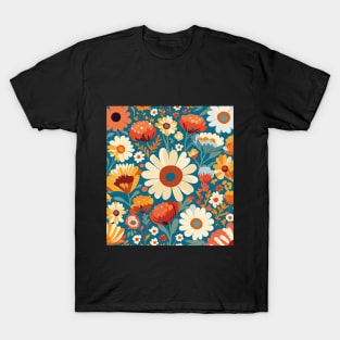 Untamed Wildflower Meadow: Pattern Ar T-Shirt